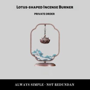 Happiness Blooming on the Eyebrows - Lotus-shaped Hanging Incense Burner