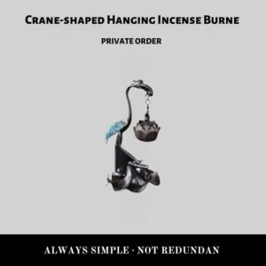 Crane-shaped Hanging Incense Burne